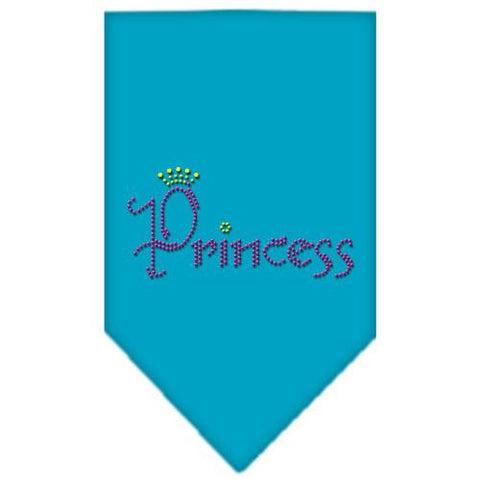 Princess Rhinestone Bandana Turquoise Large