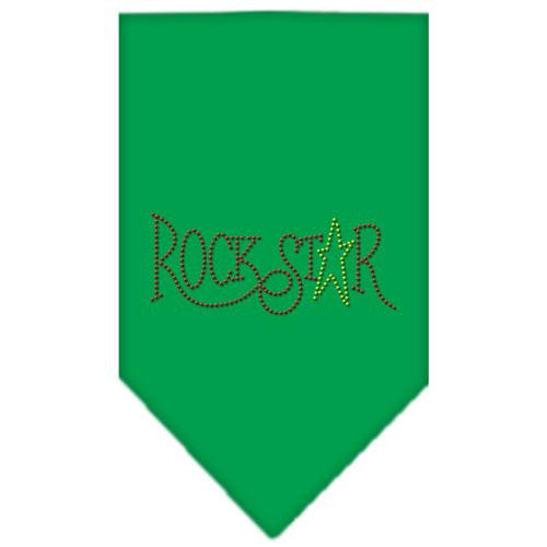 Rock Star Rhinestone Bandana Emerald Green Large