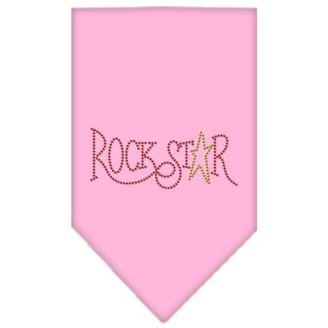 Rock Star Rhinestone Bandana Light Pink Small