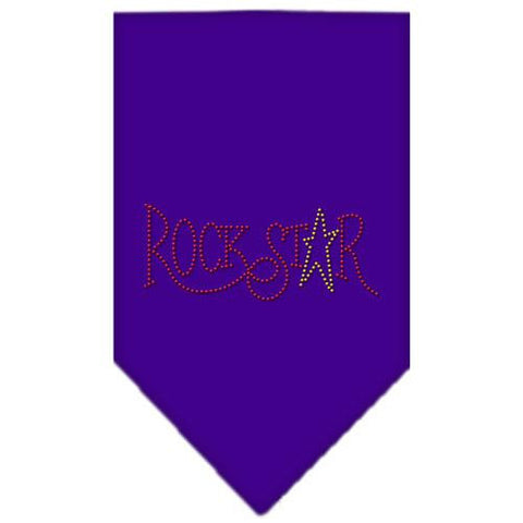 Rock Star Rhinestone Bandana Purple Small