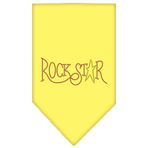 Rock Star Rhinestone Bandana Yellow Small