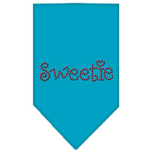 Sweetie Rhinestone Bandana Turquoise Small