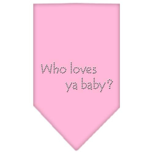 Who Loves Ya Baby Rhinestone Bandana