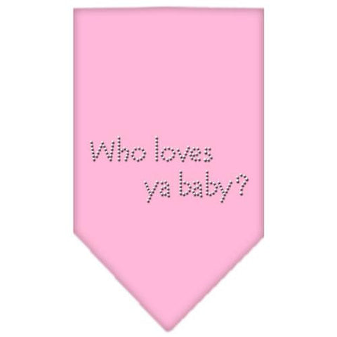 Who Loves Ya Baby Rhinestone Bandana