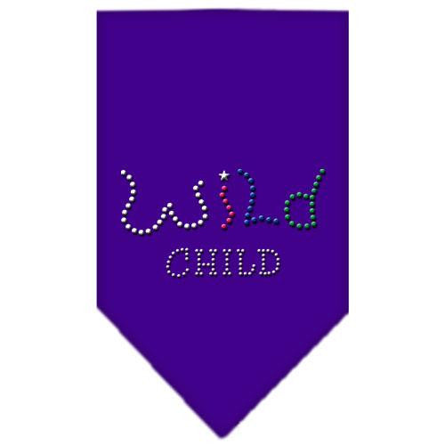 Wild Child Rhinestone Bandana Purple Small