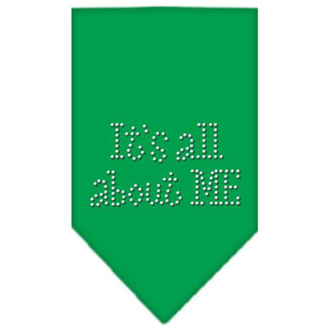 Its All About Me Rhinestone Bandana Emerald Green Small