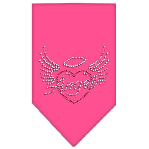 Angel Heart Rhinestone Bandana Bright Pink Small