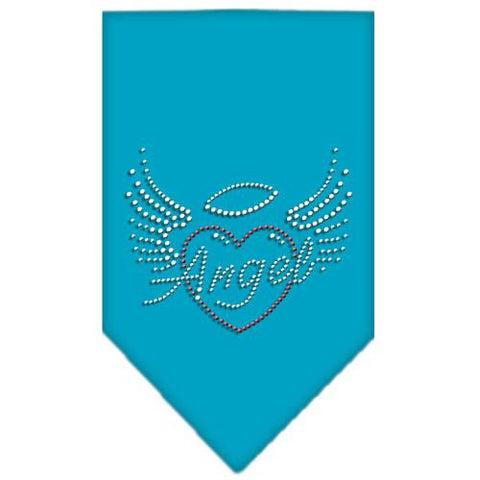 Angel Heart Rhinestone Bandana Turquoise Small