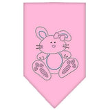 Bunny Rhinestone Bandana Light Pink Small