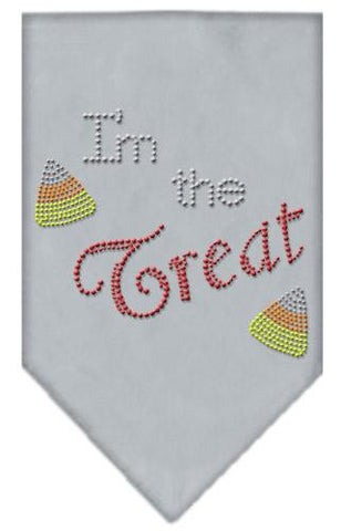 I'm the Treat Rhinestone Bandana Grey Small