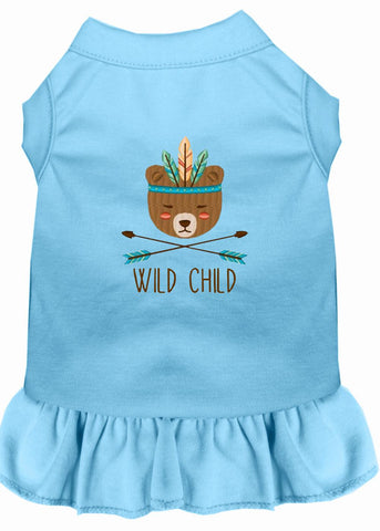 Wild Child Embroidered Dog Dress Baby Blue Lg (14)