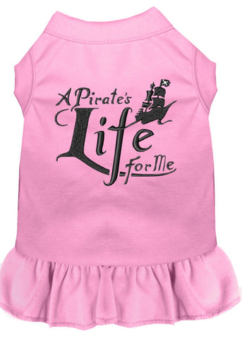 A Pirate's Life Embroidered Dog Dress Light Pink 4x (22)