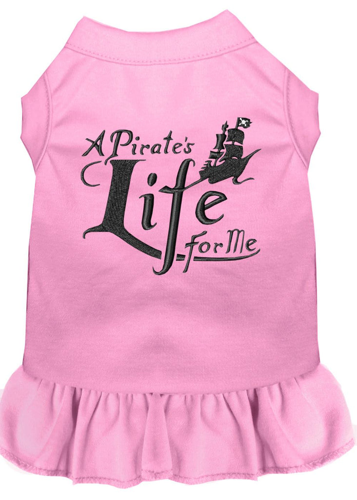 A Pirate's Life Embroidered Dog Dress Light Pink Lg (14)