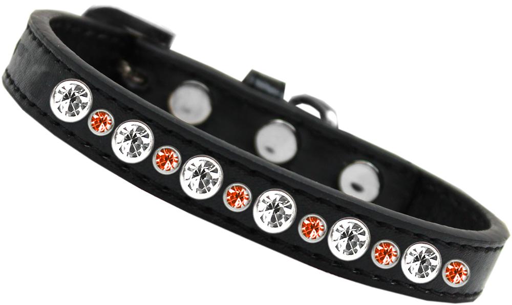 Posh Halloween Jeweled Dog Collar Black Size 12