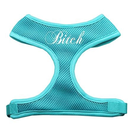 Bitch Soft Mesh Harnesses Aqua Medium