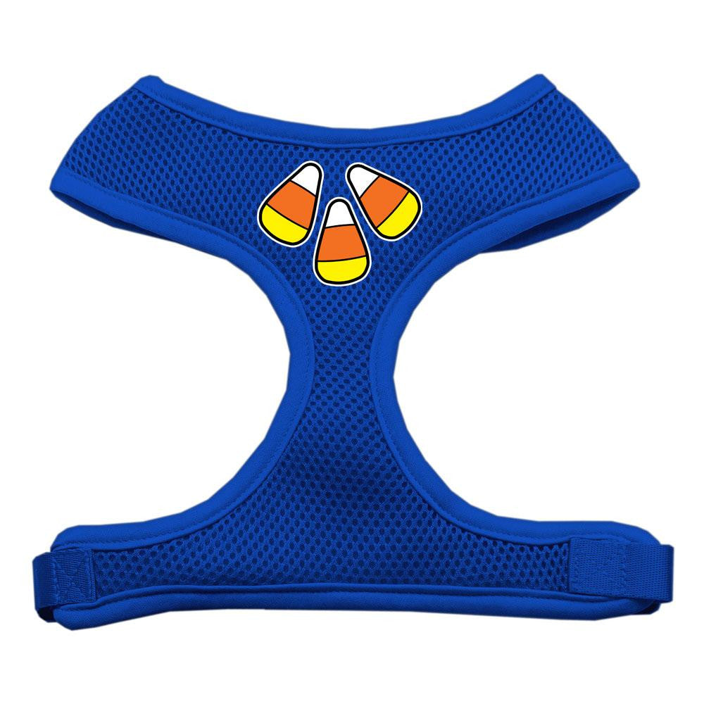 Candy Corn Design Soft Mesh Harnesses Blue Large