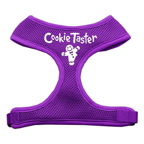 Cookie Taster Screen Print Soft Mesh Harness Purple Large