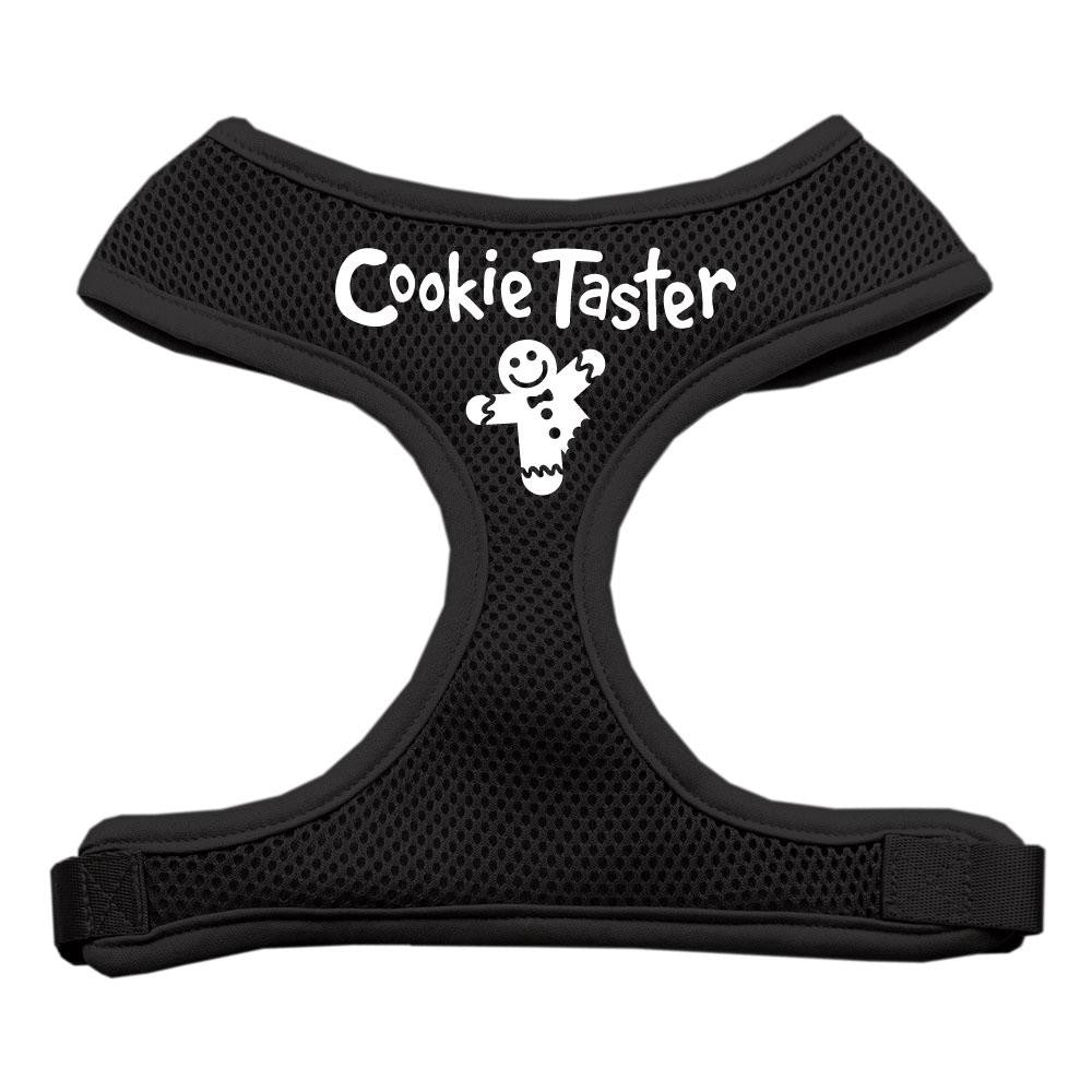 Cookie Taster Screen Print Soft Mesh Harness Black Small