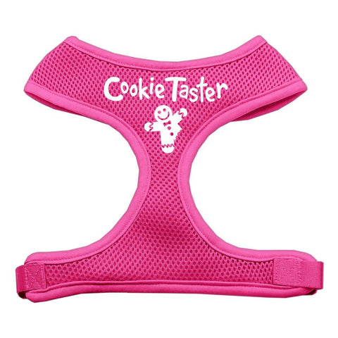 Cookie Taster Screen Print Soft Mesh Harness Pink Small