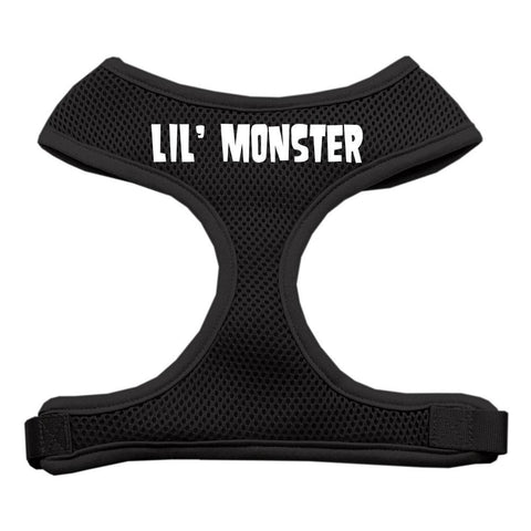 Lil' Monster Design Soft Mesh Harnesses Black Large