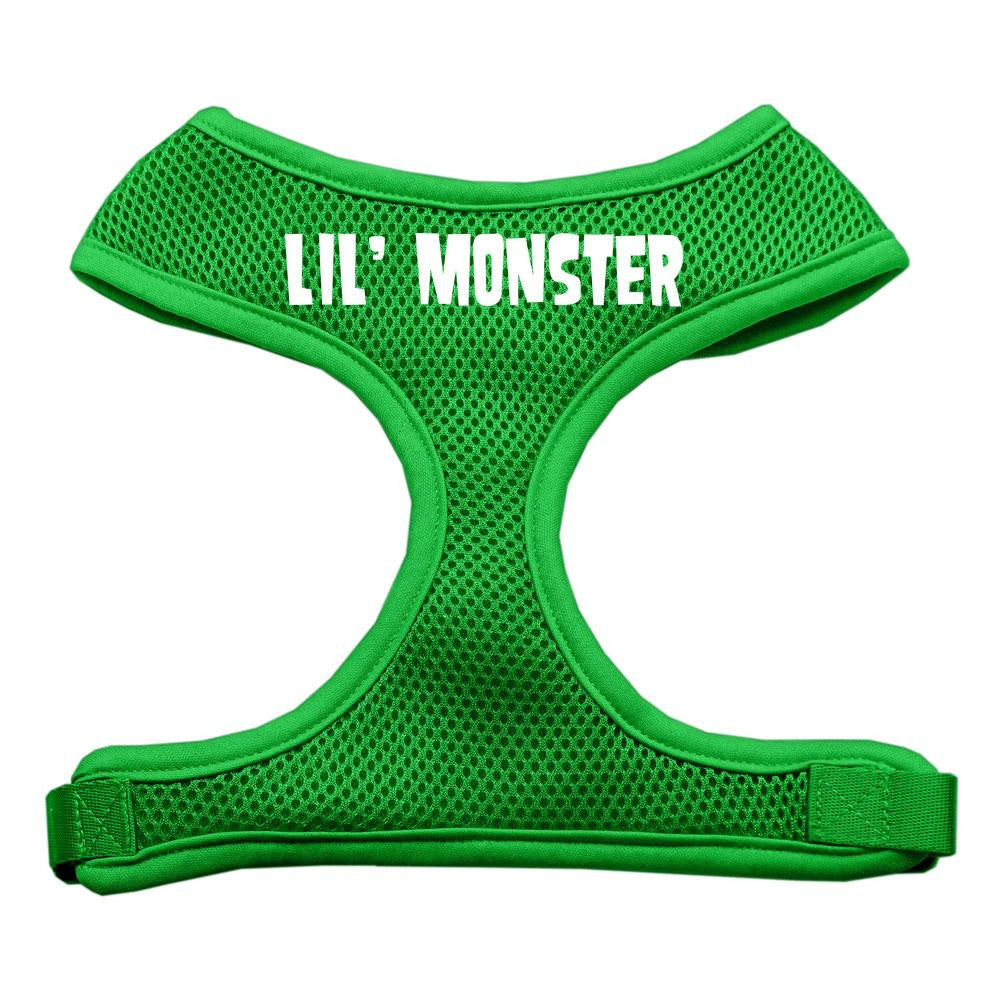 Lil' Monster Design Soft Mesh Harnesses Emerald Green Large