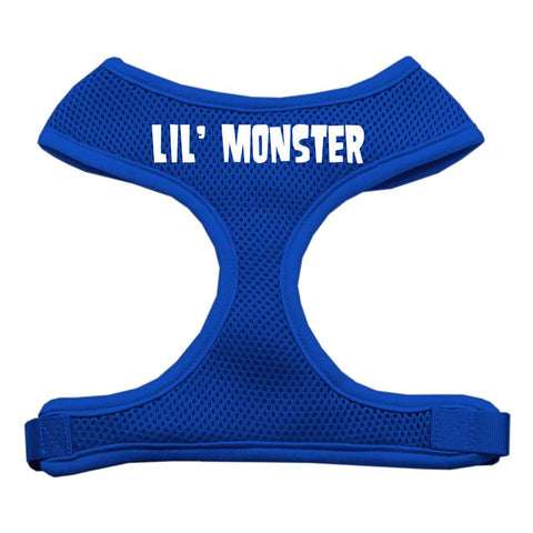 Lil' Monster Design Soft Mesh Harnesses Blue Extra Large