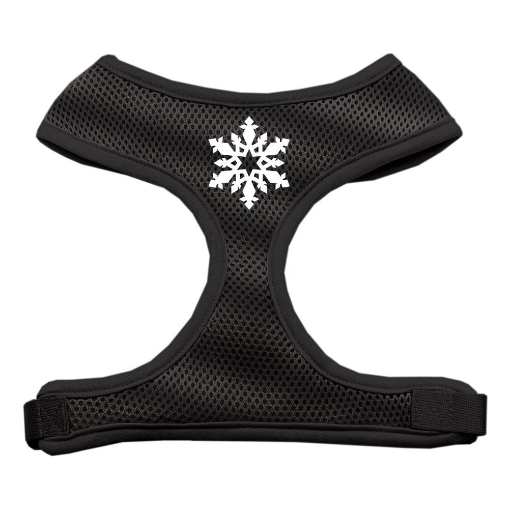 Snowflake Design Soft Mesh Harnesses Black Extra Large