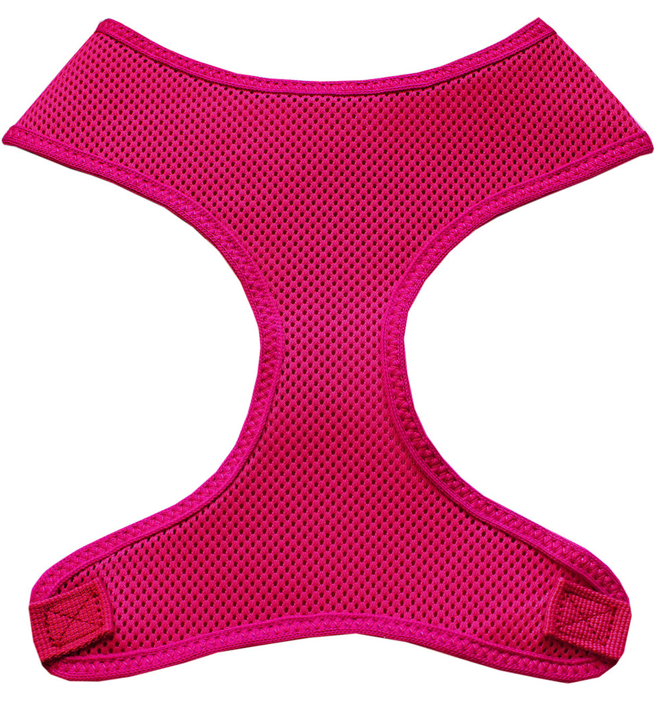 Soft Mesh Pet Harnesses Hot Pink Large