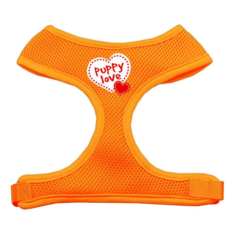 Puppy Love Soft Mesh Harnesses Orange Large