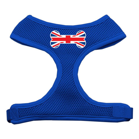 Bone Flag UK Screen Print Soft Mesh Harness Blue Large