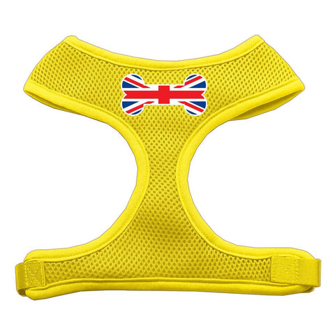 Bone Flag Uk Screen Print Soft Mesh Harness Yellow Medium