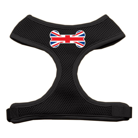 Bone Flag UK Screen Print Soft Mesh Harness Black Small