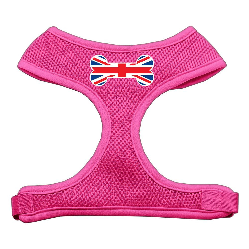 Bone Flag UK Screen Print Soft Mesh Harness Pink Small