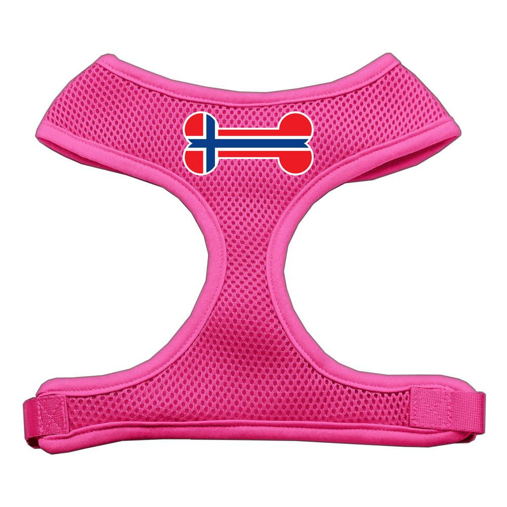 Bone Flag Norway Screen Print Soft Mesh Harness Pink Medium