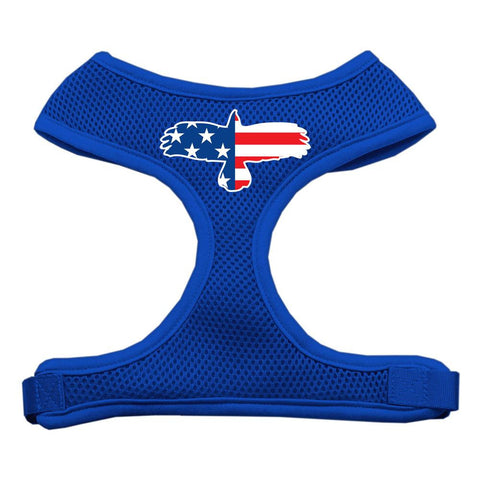 Eagle Flag  Screen Print Soft Mesh Harness Blue Extra Large