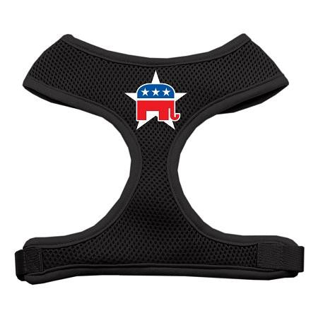 Republican Screen Print Soft Mesh Harness Black Small