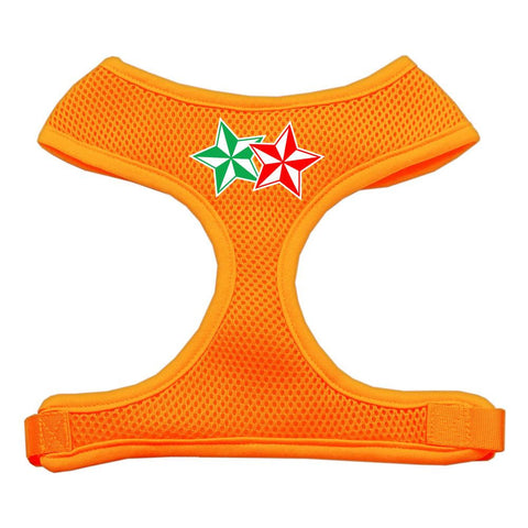 Double Holiday Star Screen Print Mesh Harness Orange Medium