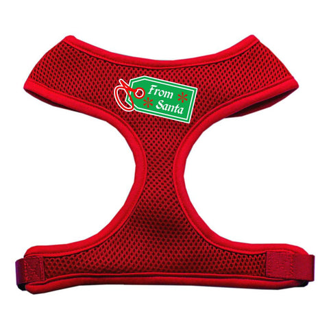 From Santa Tag Screen Print Mesh Harness Red Large