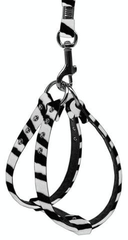 Animal Print Step In Harness Zebra 8