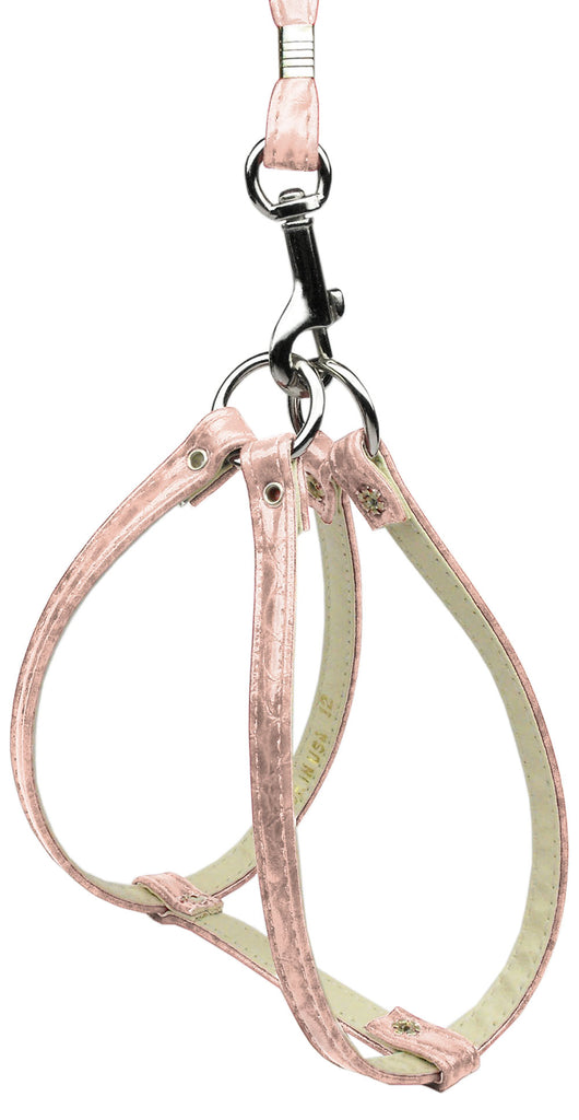 Faux Snake Skin Step In Harness Pink 20