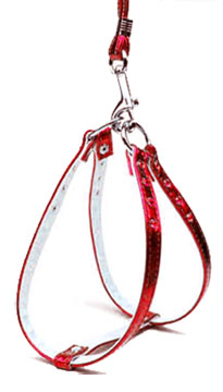 Metallic Step-in Harness Red Mtl 12