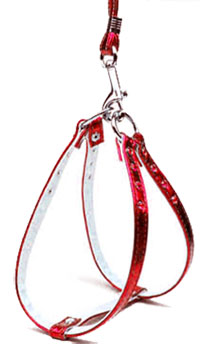 Metallic Step-in Harness Red Mtl 18