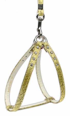 Step-in Harness Gold W- Ab Stones 10