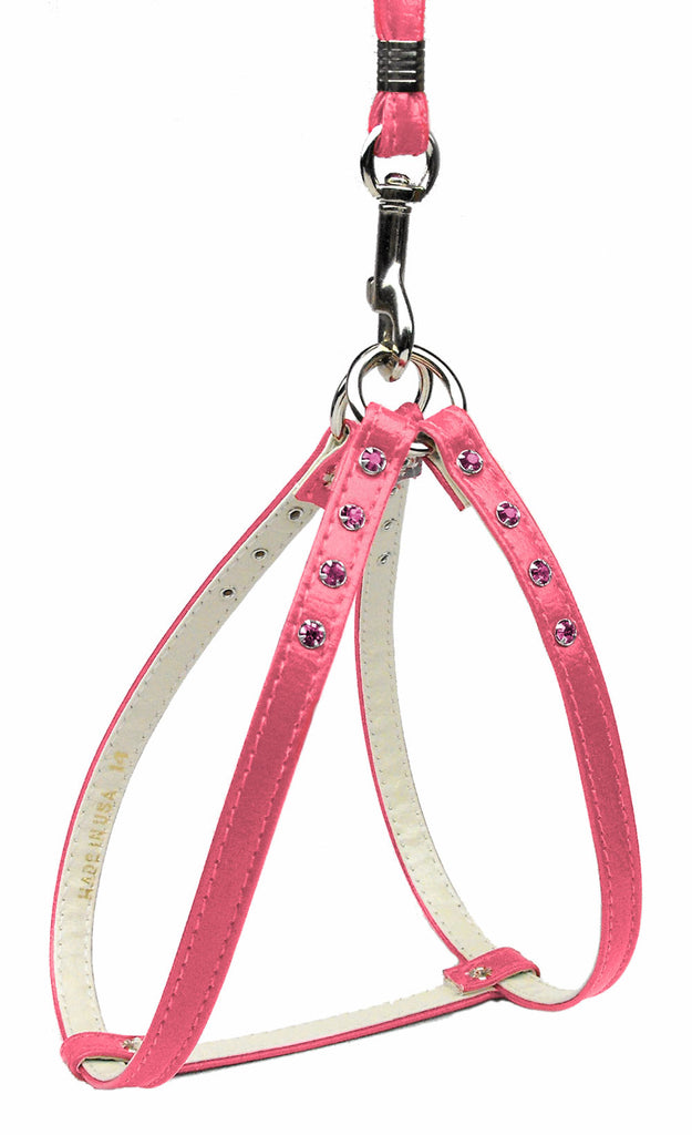 Step-in Harness Pink W- Pink Stones 10