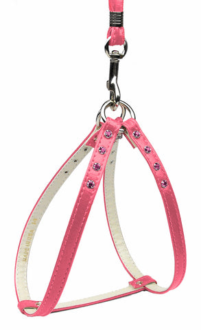 Step-in Harness Pink W- Pink Stones 10