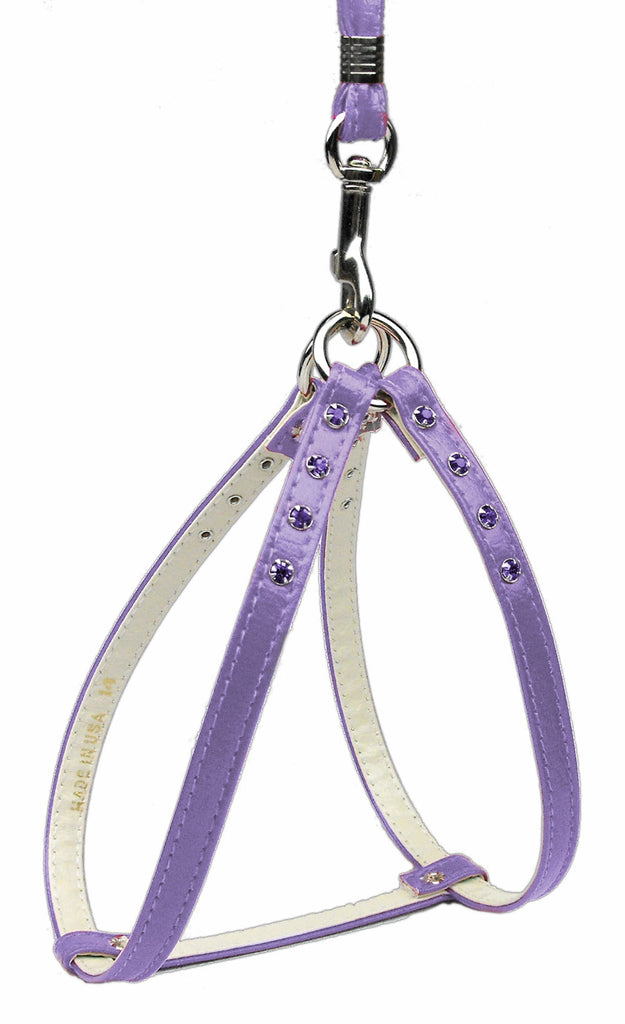 Step-in Harness Purple W- Purple Stones 10