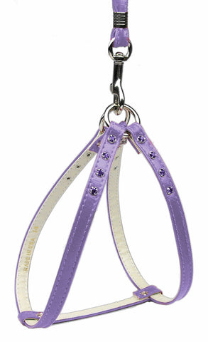 Step-in Harness Purple W- Purple Stones 10