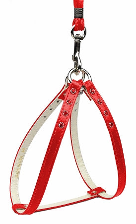 Step-in Harness Red W- Red Stones 10