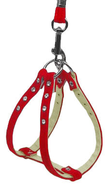 Velvet Step-in Harness Red Vl 10