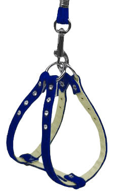 Velvet Step-in Harness Blue Vl 14